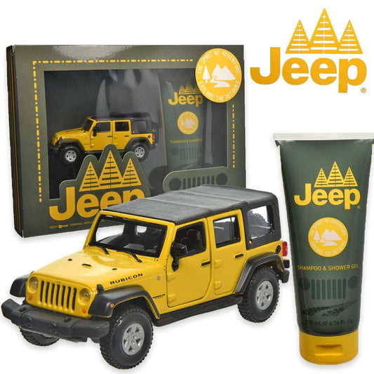 JEEP CONFEZIONE REGALO SHAMPOO & SHOWER GEL 200ML + MODELLINO JEEP