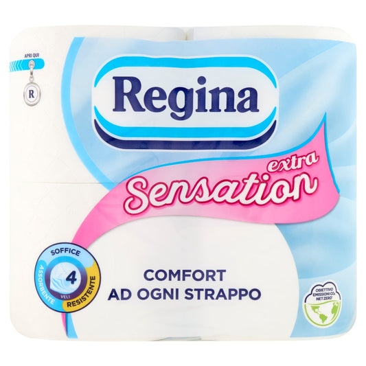REGINA CARTA IGIENICA SENSATION EXTRA 4 VELI 4 ROTOLI