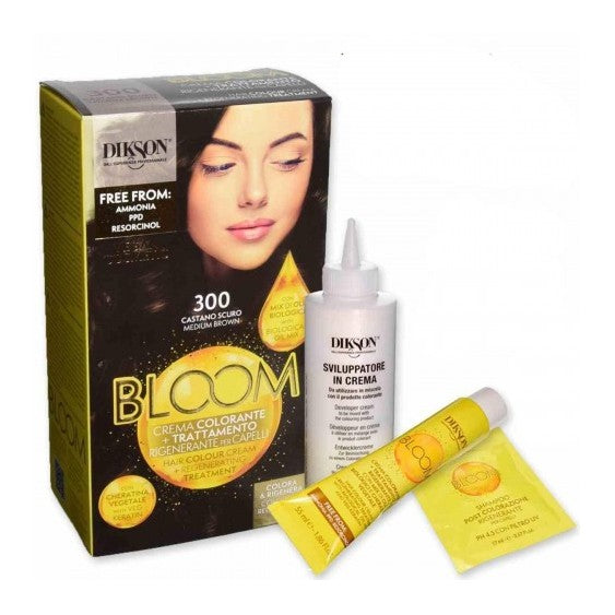DIKSON BLOOM CREMA COLORANTE SENZA AMMONIACA 300 CASTANO SCURO