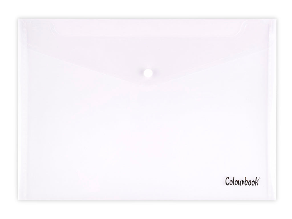COLOURBOOK BUSTA CON BOTTONE A4 PPL NEUTRA