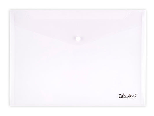 COLOURBOOK BUSTA CON BOTTONE A4 PPL NEUTRA