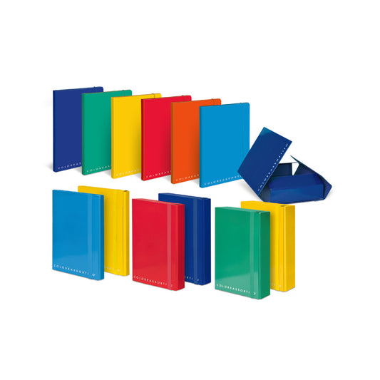 PLINC CARTELLA C/ELASTICO FASCIA D7 COLORATA