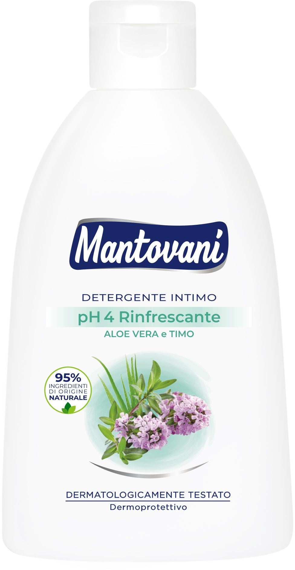 MANTOVANI IGIENE INTIMA 250ML PH 4 RINFRESCANTE ALOE VERA E TIMO