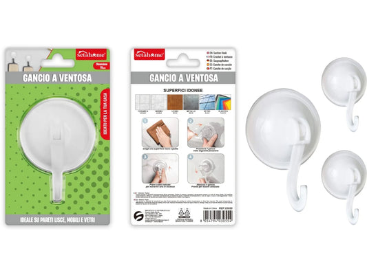 SETABLU HOME GANCIO A VENTOSA ROTONDO 1PZ 70MM