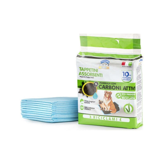 CLENDY MAGIC MIKE TAPPETINI ASSORBENTI 60X60 10PZ FORMULA CON CARBONE ATTIVO