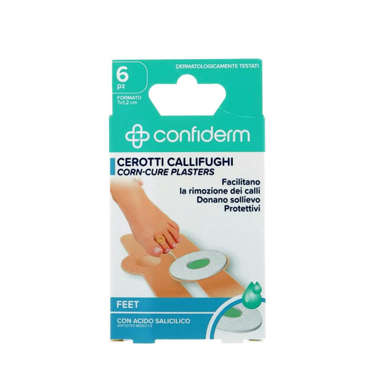 CONFIDERM CEROTTI CALLIFUGHI 6PZ CM.7X1,2 CON ACIDO SALICILICO