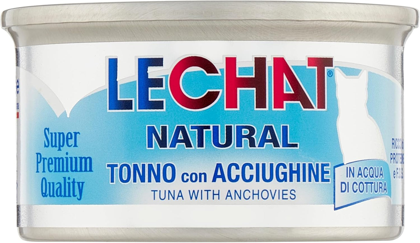LECHAT NATURAL 80G TONNO CON ACCIUGHINE