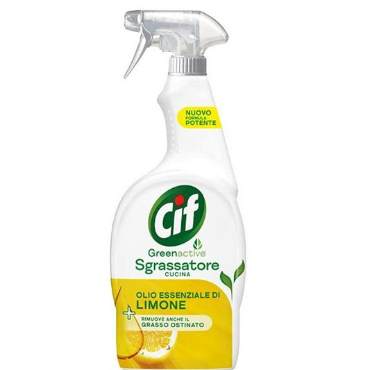 CIF GREEN ACTIVE SPRAY 650ML SGRASSATORE CUCINA OLIO ESSENZIALE DI LIMONE