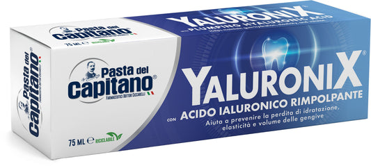 PASTA DEL CAPITANO DENTIFRICIO 75ML YALURONIX CON ACIDO IALURONICO RIMPOLPANTE