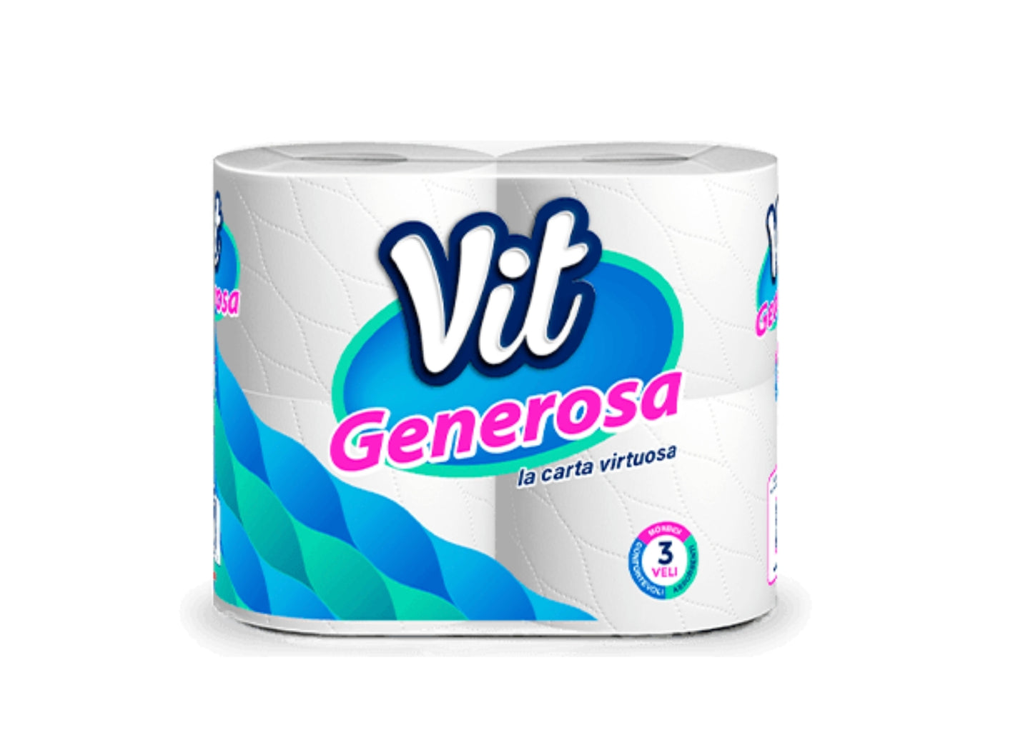 VIT CARTA IGIENICA GENEROSA 3 VELI 4 ROTOLI