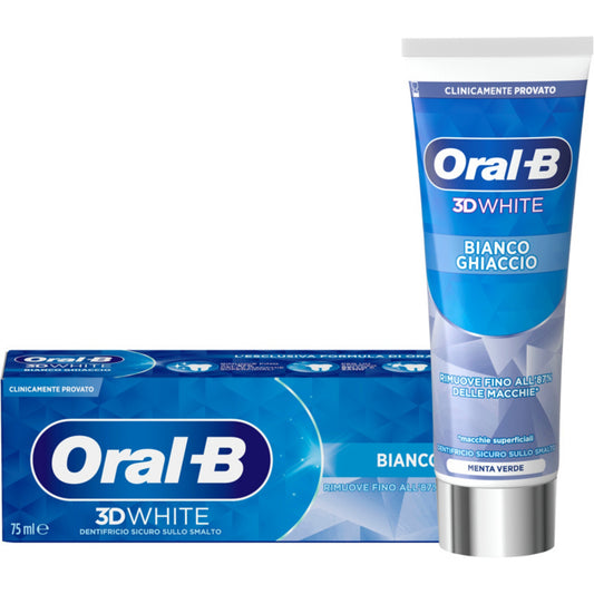 ORAL-B DENTIFRICIO 75ML 3D WHITE BIANCO GHIACCIO MENTA VERDE