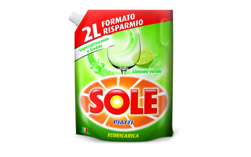 SOLE PIATTI 2L ECORICARICA LIMONE VERDE
