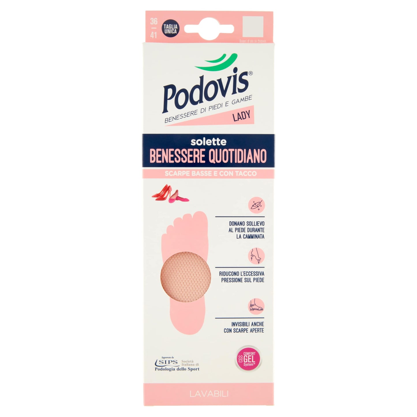 PODOVIS SOLETTE BENESSERE QUOTIDIANO SCARPE BASSE E CON TACCO SIZE TAGLIA UNICA 36-41