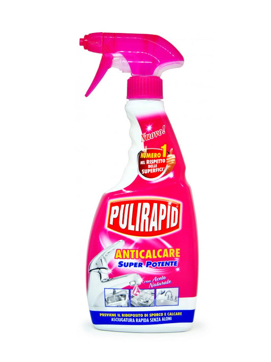 PULIRAPID SPRAY 500ML ANTICALCARE SUPER POTENTE ACETO NATURALE