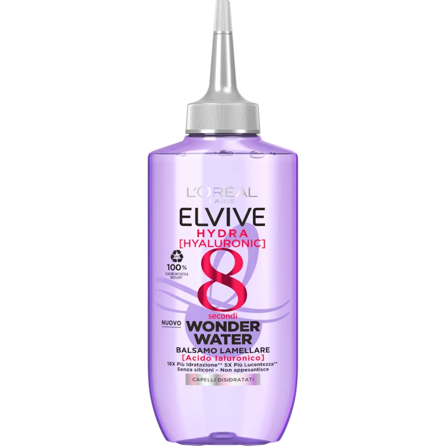 L'OREAL ELVIVE HYDRA HYALURONIC 8 SECONDI WONDER WATER BALSAMO LAMELLARE 200ML ACIDO IALURONICO