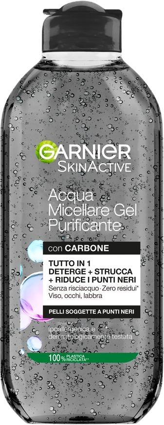 GARNIER ACQUA MICELLARE GEL PURIFICANTE CON CARBONE 400ML TUTTO IN 1