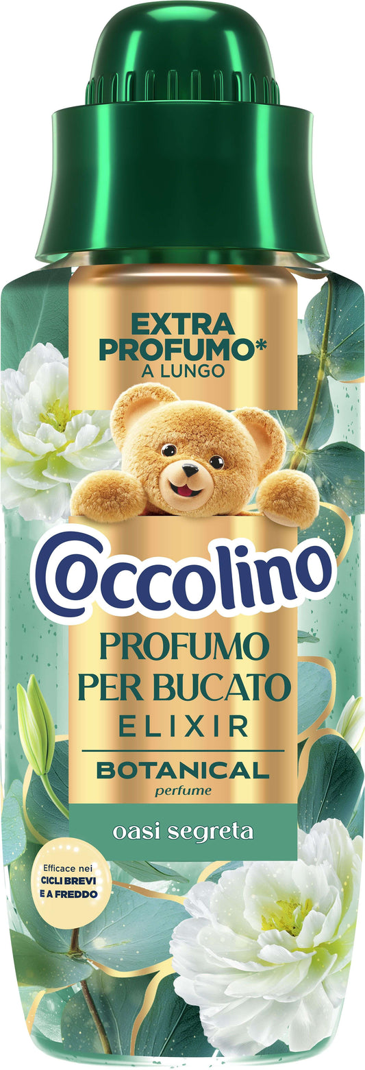 COCCOLINO PROFUMO PER BUCATO ELIXIR 342ML BOTANICAL PERFUME OASI SEGRETA