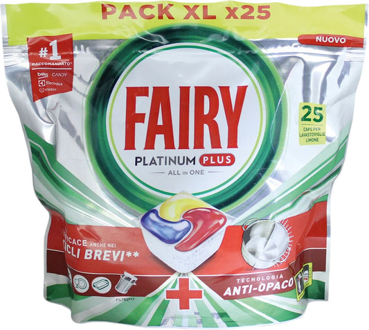 FAIRY PLATINUM PLUS ALL IN ONE LIMONE X25 CAPS