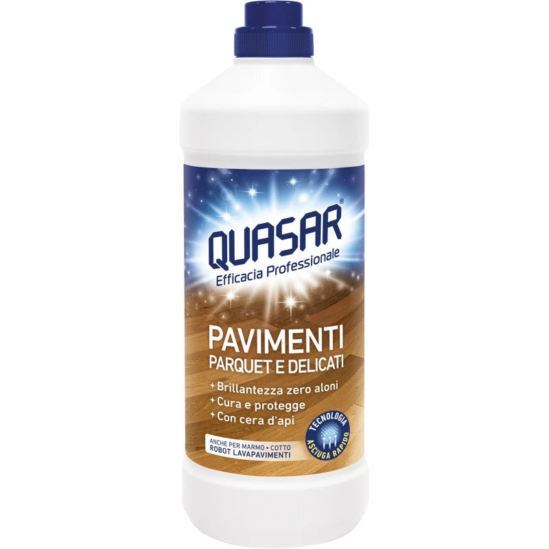 QUASAR PAVIMENTI 1L PARQUET E DELICATI ANCHE PER ROBOT LAVAPAVIMENTI