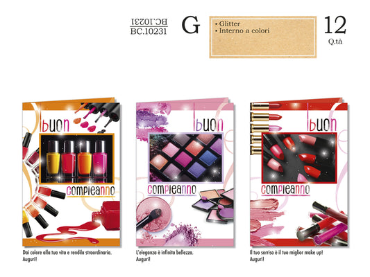 CROMO NB BIGLIETTO COMPLEANNO GENERICO BC.10231