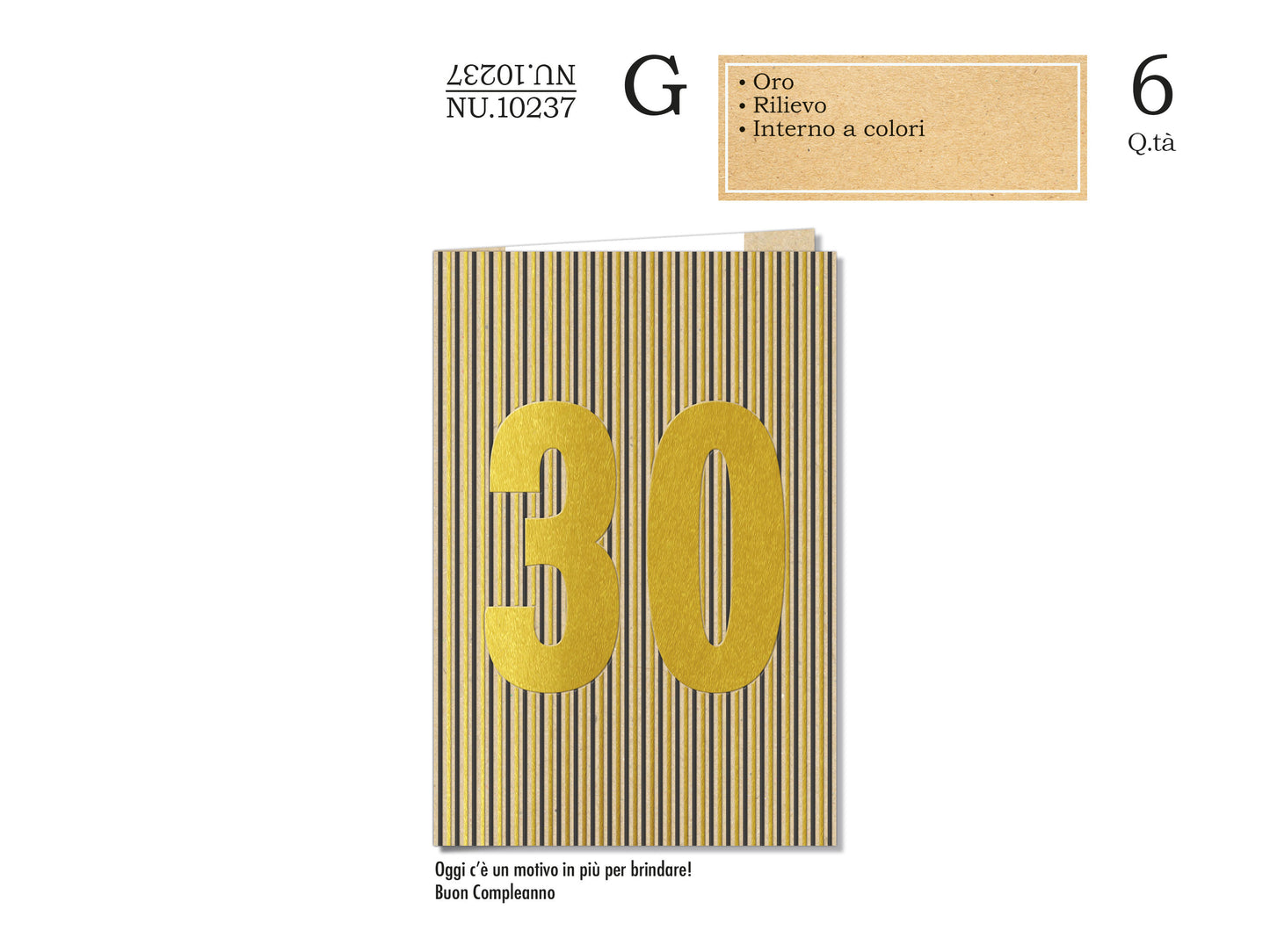 CROMO NB BIGLIETTO 30 ANNI NU.10237