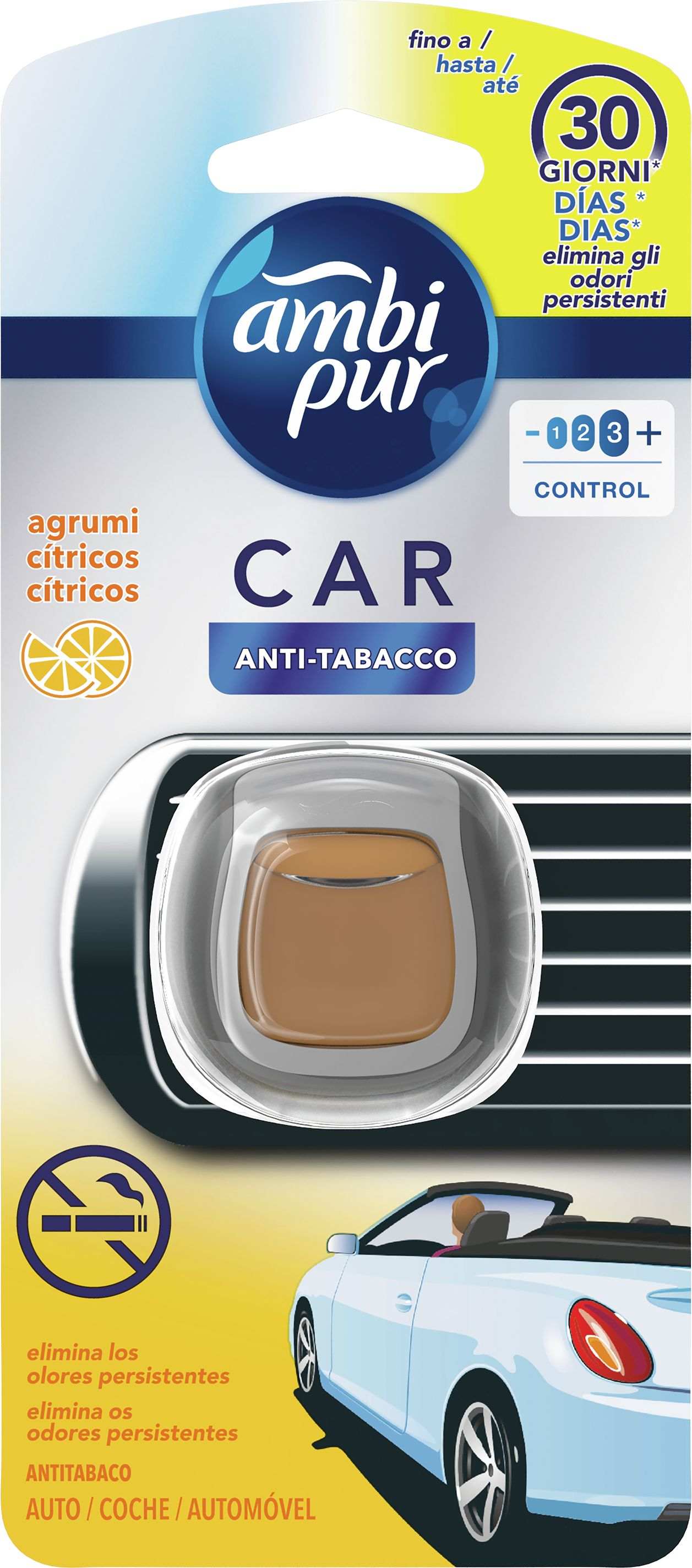 AMBIPUR CAR DEO USA&GETTA 2ML ANTI-TABACCO AGRUMI