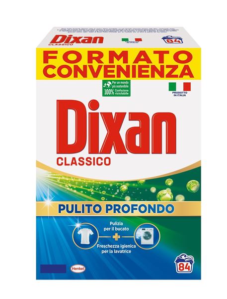 DIXAN POLVERE CLASSICO PULITO PROFONDO 4,62KG 84 MISURINI