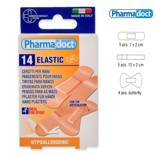 PHARMADOCT ELASTIC CEROTTI PER MANI 14PZ 3 MISURE ASSORTITE
