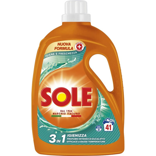 SOLE LAVATRICE LIQUIDO 1,845L 41LAV. 3IN1 IGIENE E FRESCHEZZA IGIENIZZA