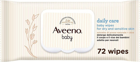AVEENO BABY DAILY CARE SALVIETTINE X72 ESTRATTO DI AVENA NATURALE + ALOE