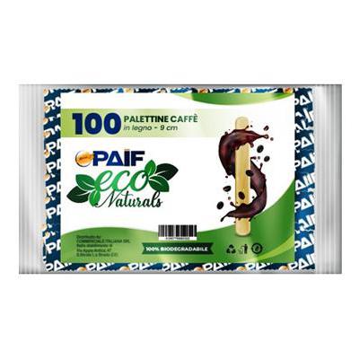 PAIF ECO NATURALS PALETTINE CAFFE' IN LEGNO CM.9 100PZ