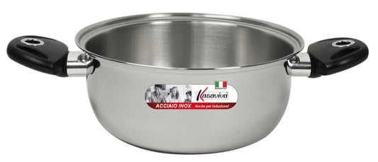 KASAVIVA CASSERUOLA ACCIAIO INOX INDUZIONE 2M. CM.18