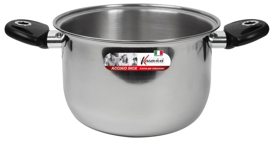 KASAVIVA PENTOLA ACCIAIO INOX INDUZIONE 2M. CM.18