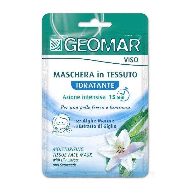 GEOMAR VISO MASCHERA IN TESSUTO IDRATANTE ALGHE MARINE ED ESTRATTO DI GIGLIO