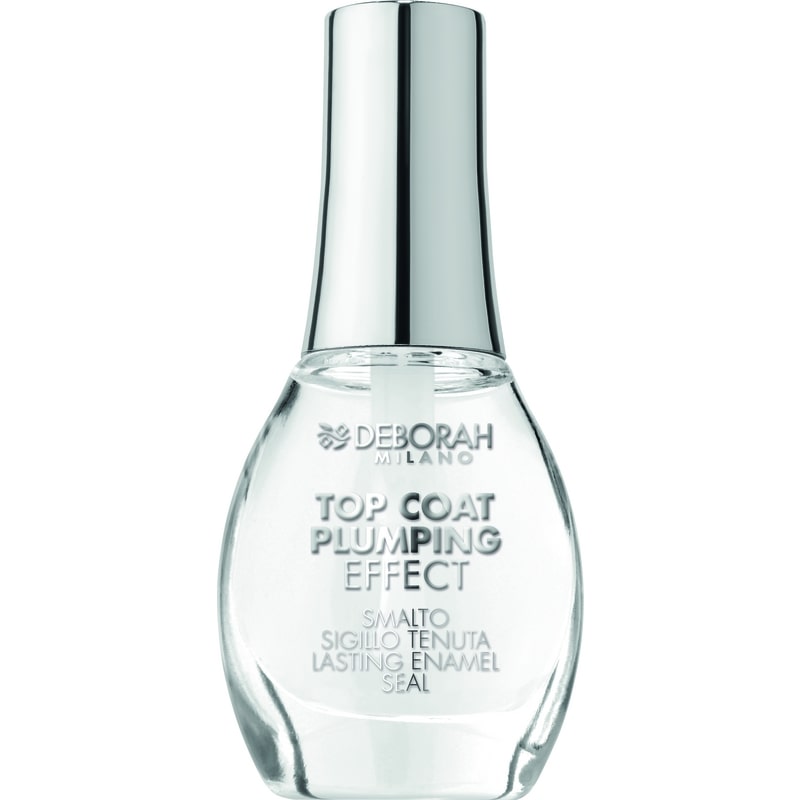 DEBORAH SMALTO GEL EFFECT NEW 00 TRASPARENTE TOP COAT PLUMPING EFFECT