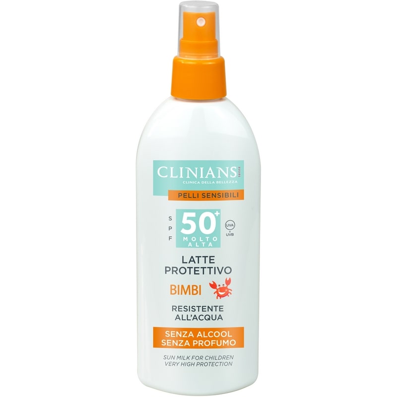 CLINIANS PELLI SENSIBILI LATTE PROTETTIVO BIMBI SPF50+ MOLTO ALTA SPRAY 150ML