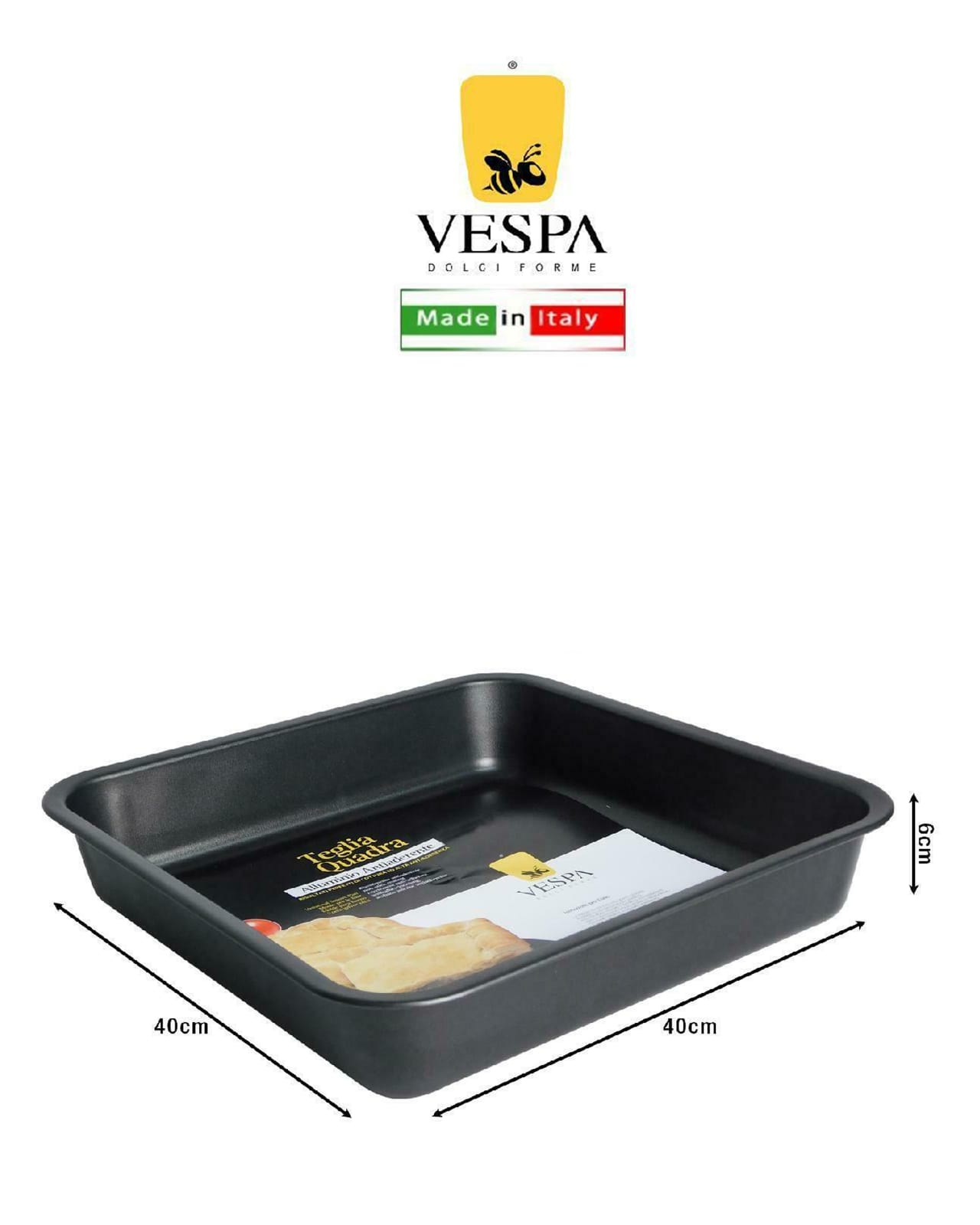 VESPA TEGLIA FORNO ALTA QUADRA CM.40X40X6 20251