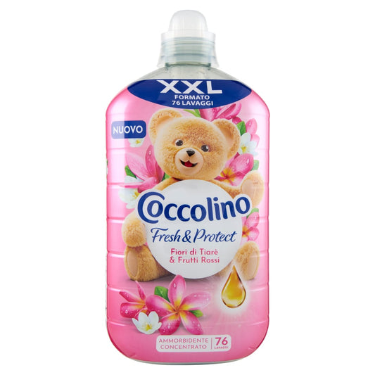 COCCOLINO AMMORBIDENTE CONCENTRATO XXL 1,75L 76LAV. FRESH & PROTECT FIORI DI TIARE' & FRUTTI ROSSI