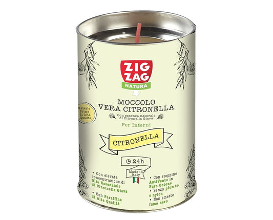 ZIG ZAG NATURA MOCCOLO VERA CITRONELLA PER INTERNI 24H CITRONELLA