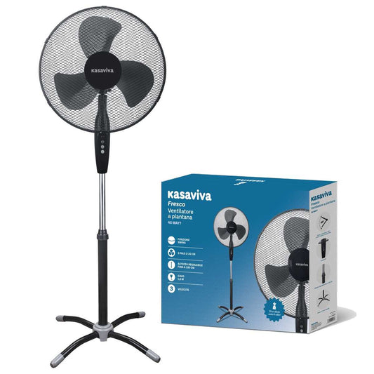 KASAVIVA FRESCO VENTILATORE A PIANTANA 45W CM.130 NERO
