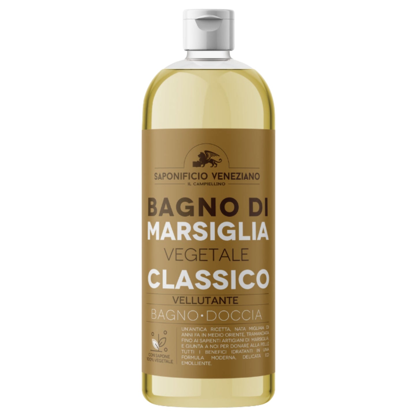 SAPONIFICIO VENEZIANO BAGNO DOCCIA 1L BAGNO DI MARSIGLIA VEGETALE CLASSICO VELLUTANTE