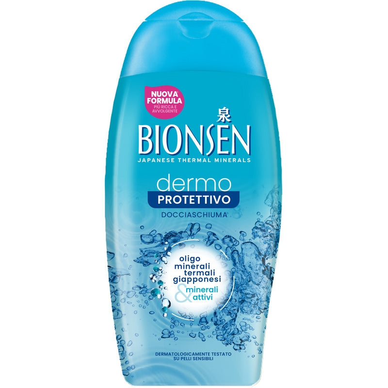 BIONSEN DOCCIASCHIUMA 250ML DERMO PROTETTIVO OLIGOMINERALI TERMALI GIAPPONESI & MINERALI ATTIVI