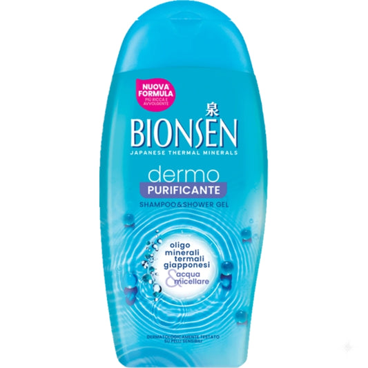 BIONSEN DOCCIASCHIUMA 250ML DERMO PURIFICANTE OLIGOMINERALI TERMALI GIAPPONESI & ACQUA MICELLARE