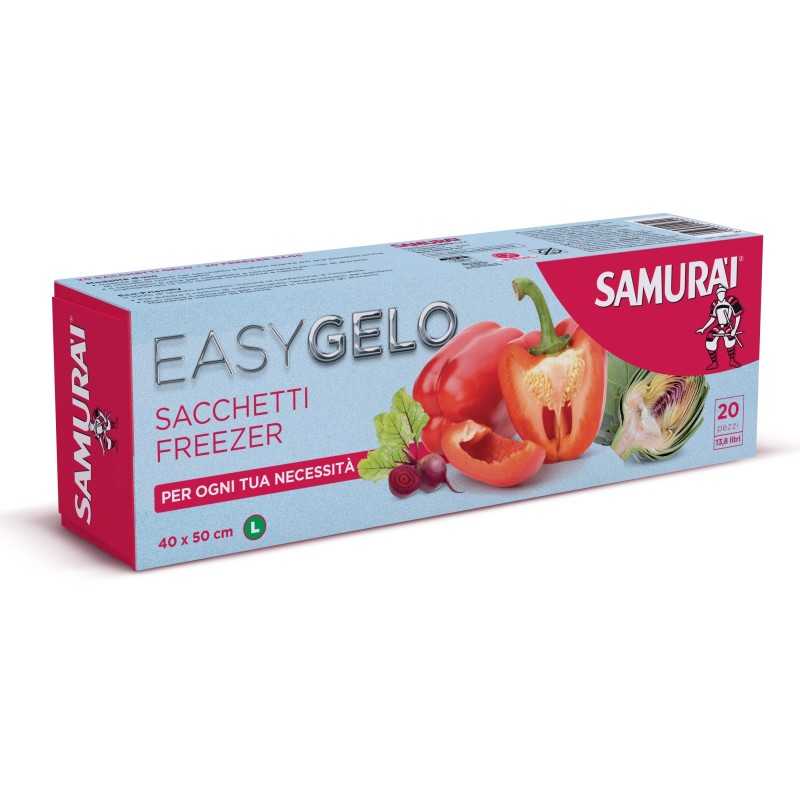 SAMURAI EASY GELO SACCHETTI FREEZER L CM.40X50 13,8L 20PZ