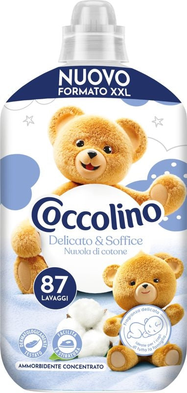 COCCOLINO AMMORBIDENTE CONCENTRATO XXL 1,827L 87LAV. DELICATO & SOFFICE NUVOLA DI COTONE