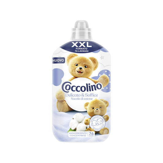 COCCOLINO AMMORBIDENTE CONCENTRATO XXL 1,75L 76LAV. DELICATO & SOFFICE NUVOLA DI COTONE