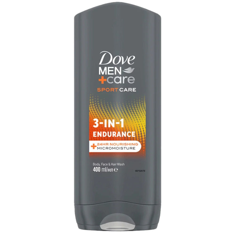 DOVE MEN+CARE DOCCIA GEL CORPO E VISO 400ML 3-IN-1 ENDURANCE