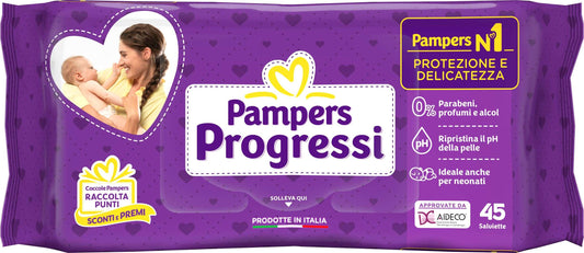 PAMPERS PROGRESSI SENSITIVE SALVIETTINE X45
