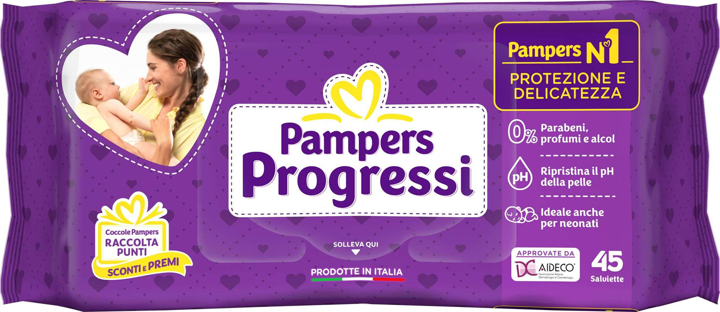 PAMPERS PROGRESSI SENSITIVE SALVIETTINE X45