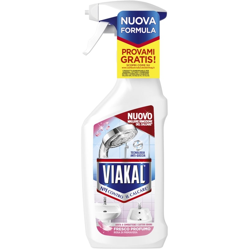 VIAKAL SPRAY 470/500ML FRESCO PROFUMO ROSA DI PRIMAVERA